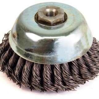 WIRE CUP BRUSH WERNER 140X14X2MM KNOTTED