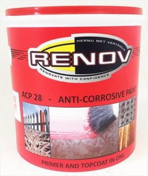 PAINT ANTI CORROSIVE BLACK  1LTR RENOV
