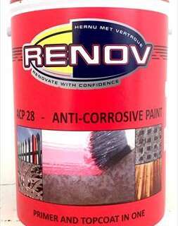PAINT ANTI CORROSIVE BLACK  5LTR RENOV